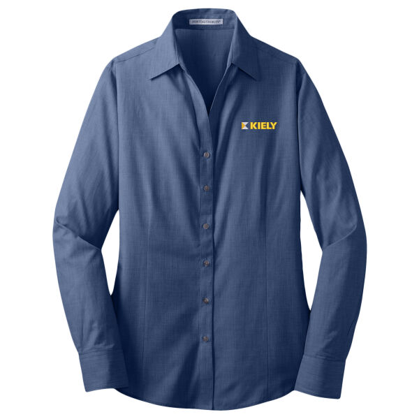  - Ladies Crosshatch Easy Care Shirt Thumbnail