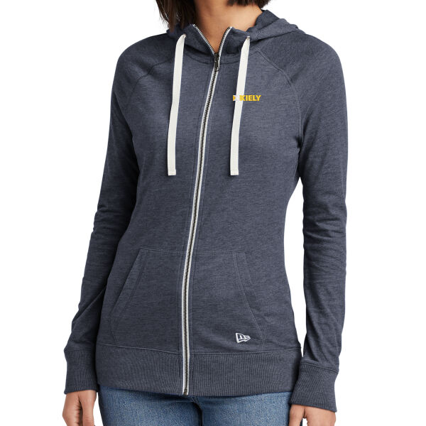   - Ladies Sueded Cotton Blend Full Zip Hoodie Thumbnail