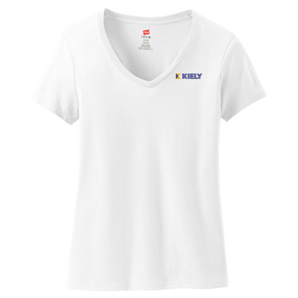   - Ladies Perfect T Cotton V Neck T Shirt Thumbnail