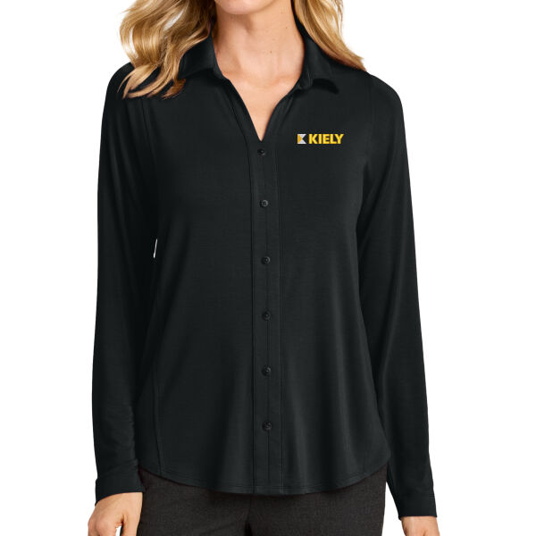   - Women's Luxe Knit Button Tunic Thumbnail